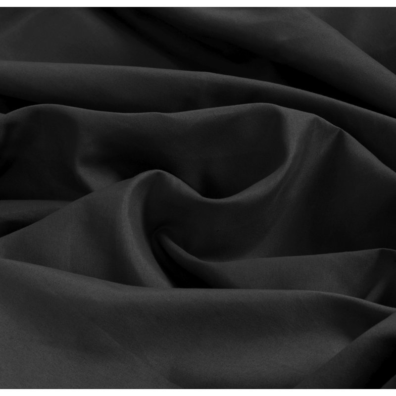 Kirke Polyester No Pattern Duvet Cover Set with Pillowcases, Kingsize - 2 Standard Pillowcases, Black/White