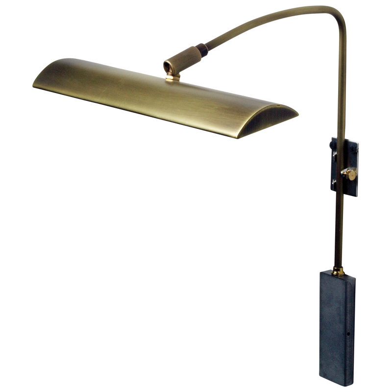 Zenith 1-Light LED Frame Mounted Picture Light, Antique Brass