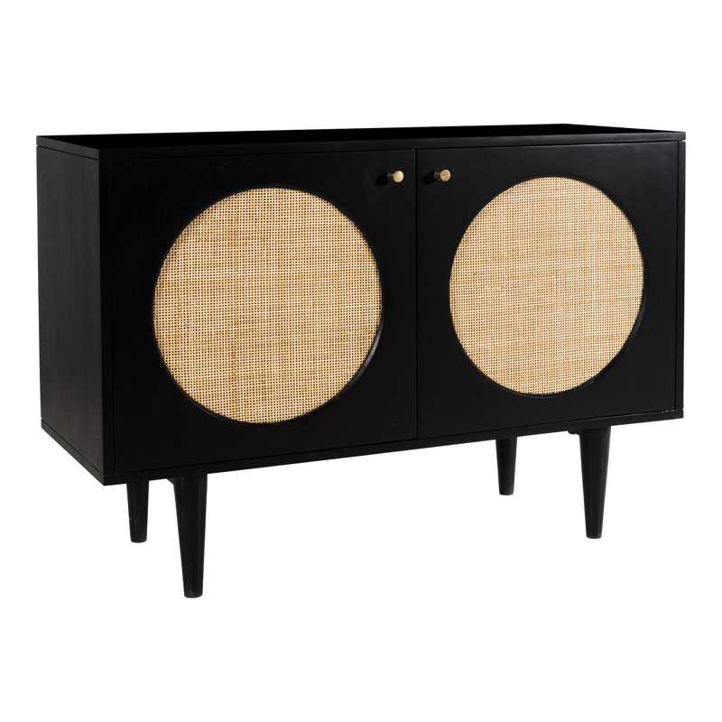 Peltz 39.5'' Solid Wood Sideboard, Black