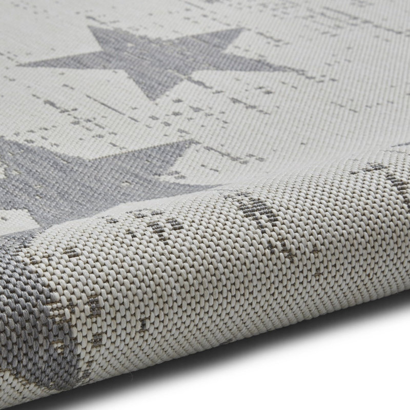 Oquawka area rug Machine Woven Rectangle Cream/Grey, Rectangle 160 x 230cm