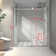 Chrome Frameless One Fixed And One Shifted Shower Door, 70MM 304 Stainless Steel Large Pulleys With Adjustable Soft Closing Function,With Nano Easy Cleaning And Stick Explosion-Proof Menbrance