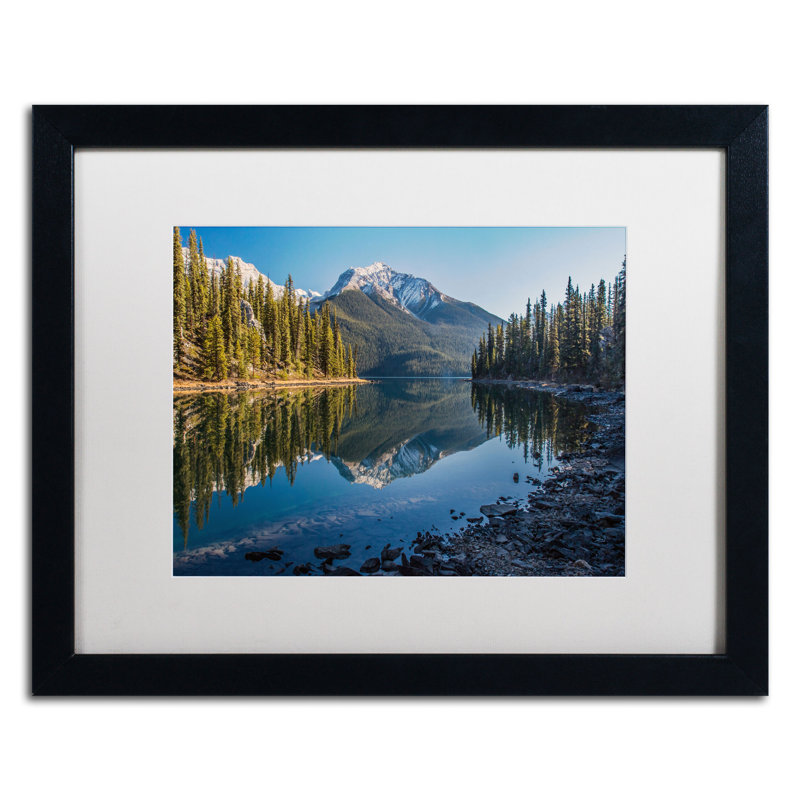 « jasper matin » par pierre leclerc,, reproduction de photo encadrée, H 16 po x l 20 po, Brun