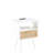15.63" Side Table With Drawer And Body - Modern Nightstand For Office. White Solid Wood Legs, Woven Exterior, Practical Office Furniture Bedroom Material, Door Panels,-599270199