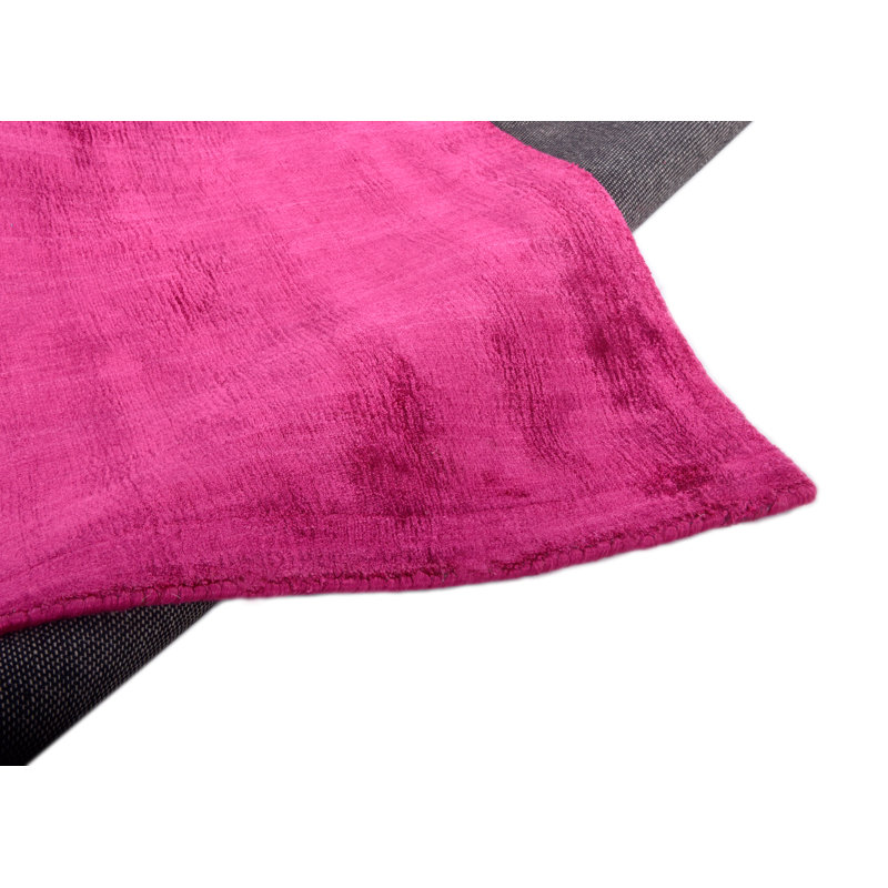 Shine Handwoven Berry Red Rug, Rectangle 85 x 155cm