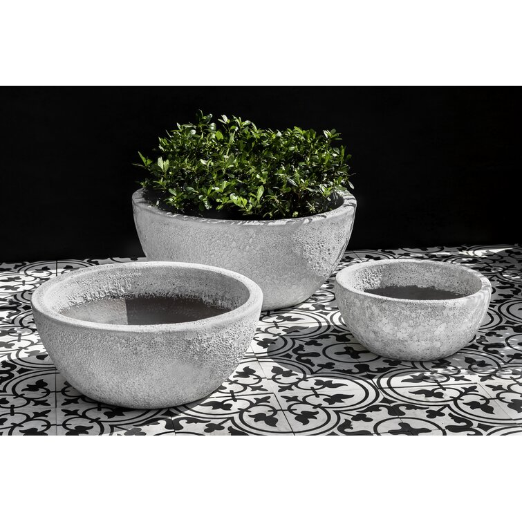 Hunziker Ceramic Pot Planter Rosecliff Heights Size: 24 H x 28 W x 28 D