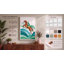 Rider Across Waves Modern 1 Piece Wrapped Canvas Wall Art-1934418434-1934418443