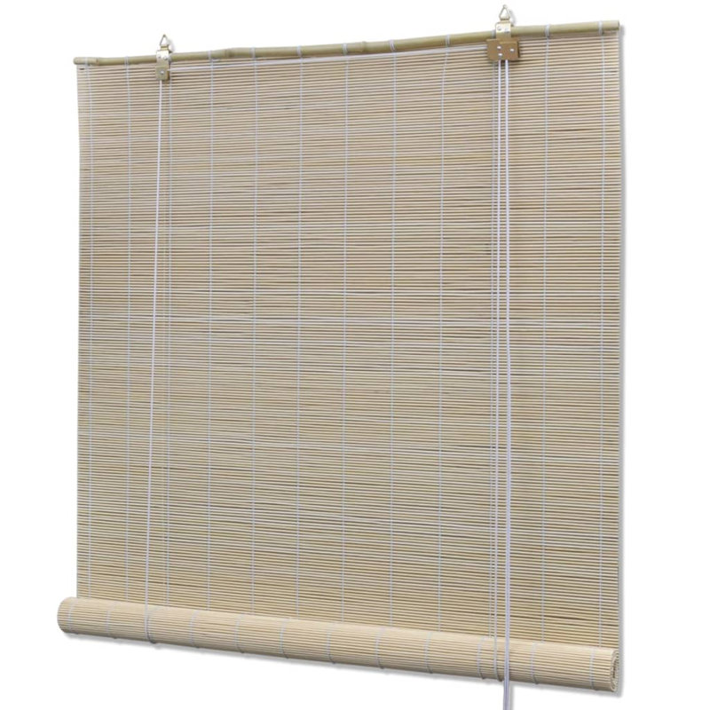 Semi Sheer Bamboo Roll-Up Blind