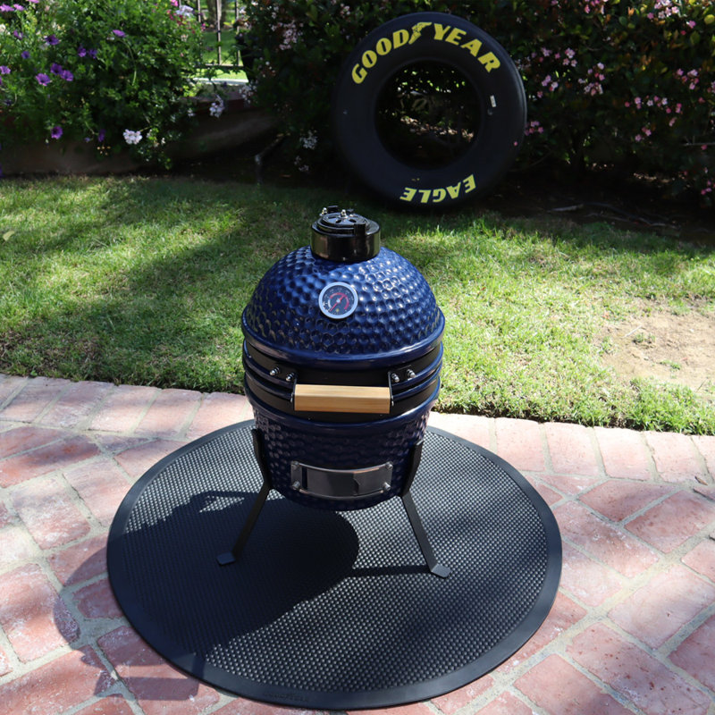 Tapis rond sous le barbecue Goodyear en caoutchouc - 5 mm x 32 po
