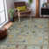 Tapis oriental gris noué à la main