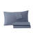 Lacoste Cotton Percale Sheet Set, Cooling & Breathable Bedding, Deep Pocket Fitted Sheet, Vintage Indigo, Queen-35177718-35177721