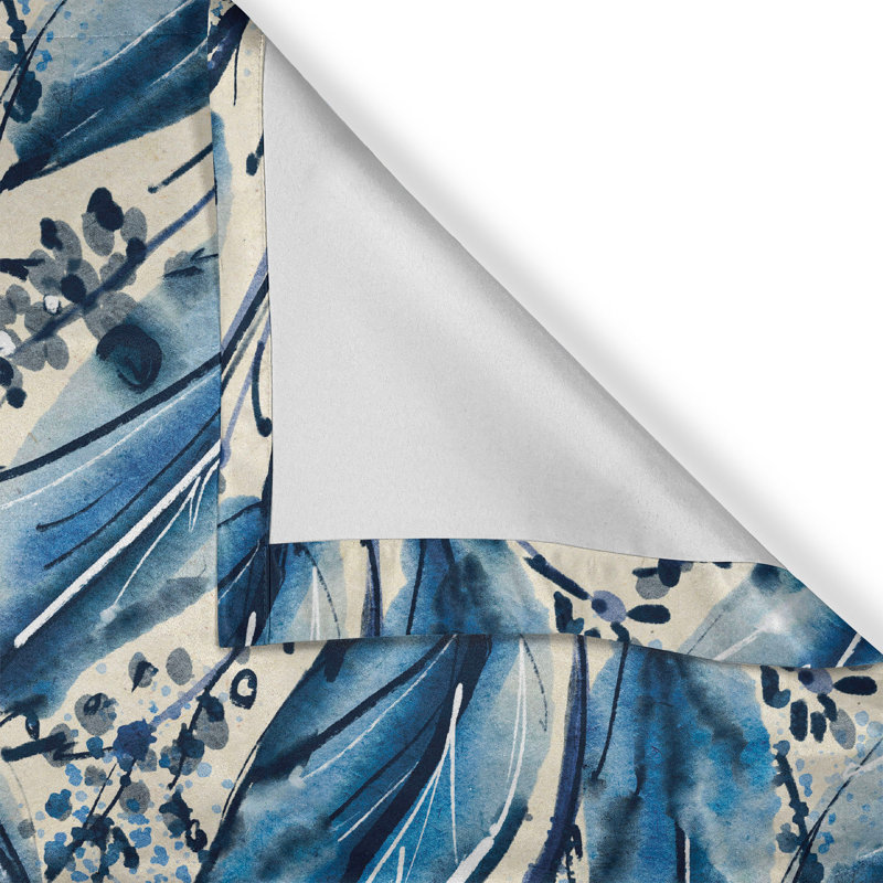 Polyester Semi Sheer Curtain Pair