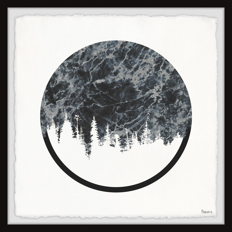 « forest reflection », impression encadrée, H 12 po x l 12 po x P 1,5 po