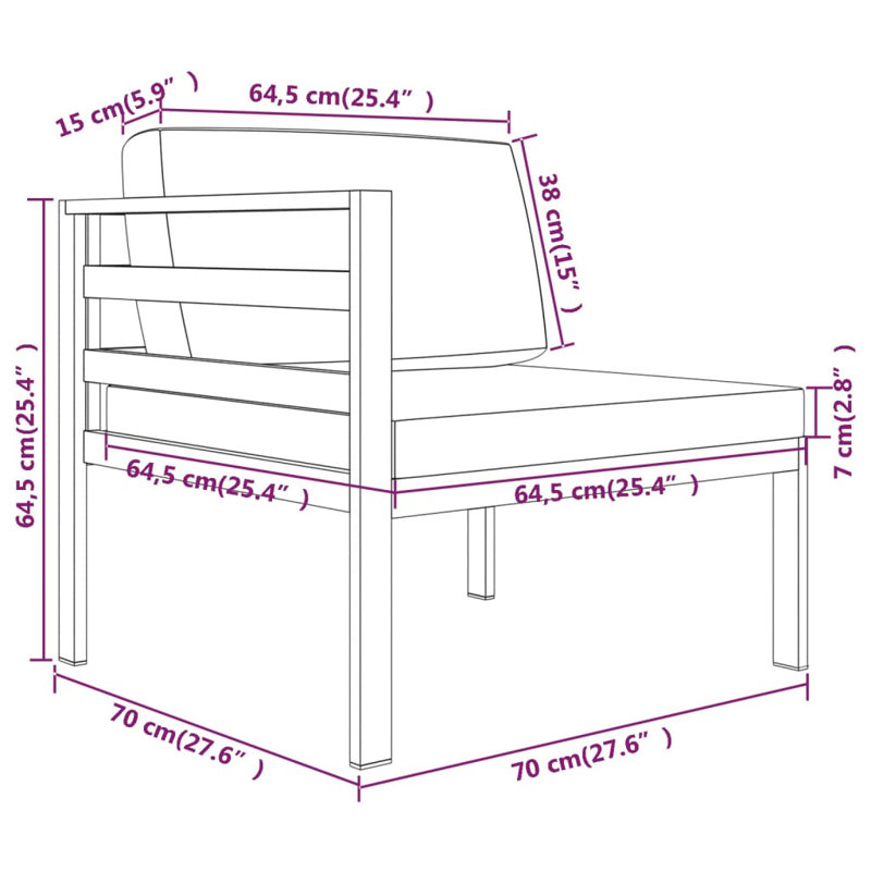 6 Piece Lounge Sectional Seating Group