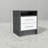 Eter Compact Nightstand with Two Drawers and One Shelf, Minimalist Bedroom Bedside Storage-1900626205