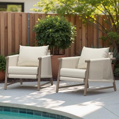 Naomie Acacia Set Of 2 Lounge Chair