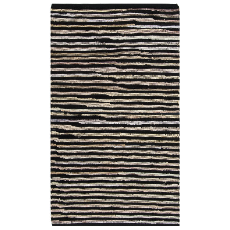 Fales Rag Rug Hand Woven Cotton Striped Rug