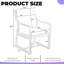 Ensemble de chaises d'extérieur avec coussins imperméables, chaises de patio ergonomiques-129890861