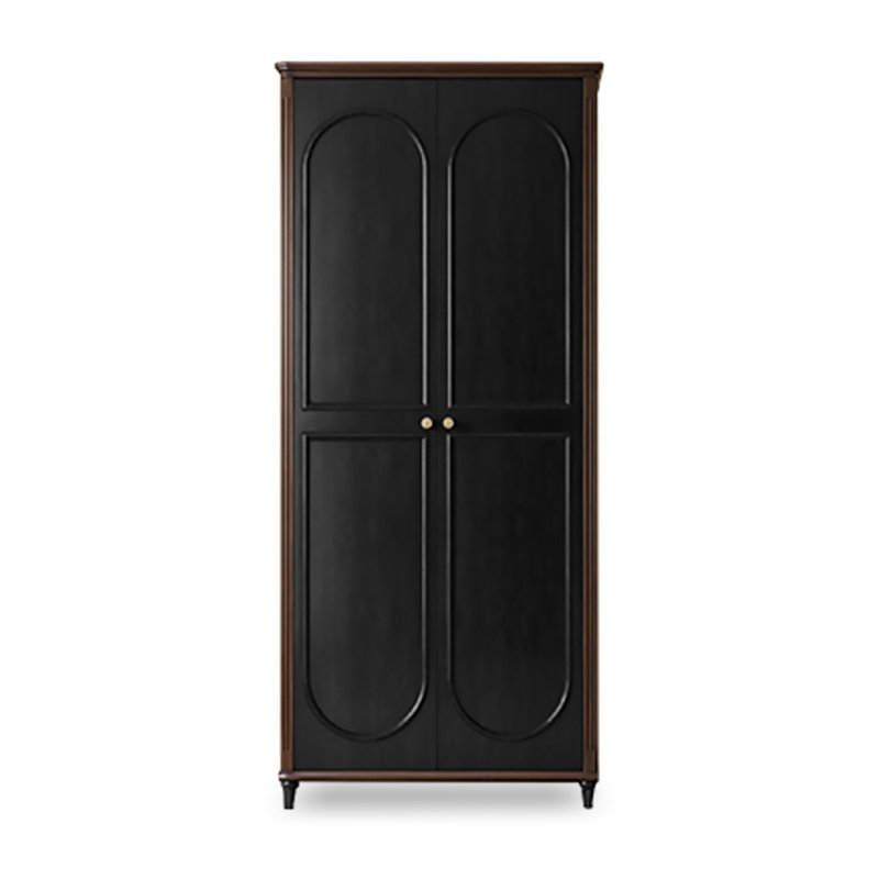 Garde-robe rétro en bois massif de style français