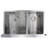 Diamond 35.88'' L Double Bowl Stainless Steel Kitchen Sink