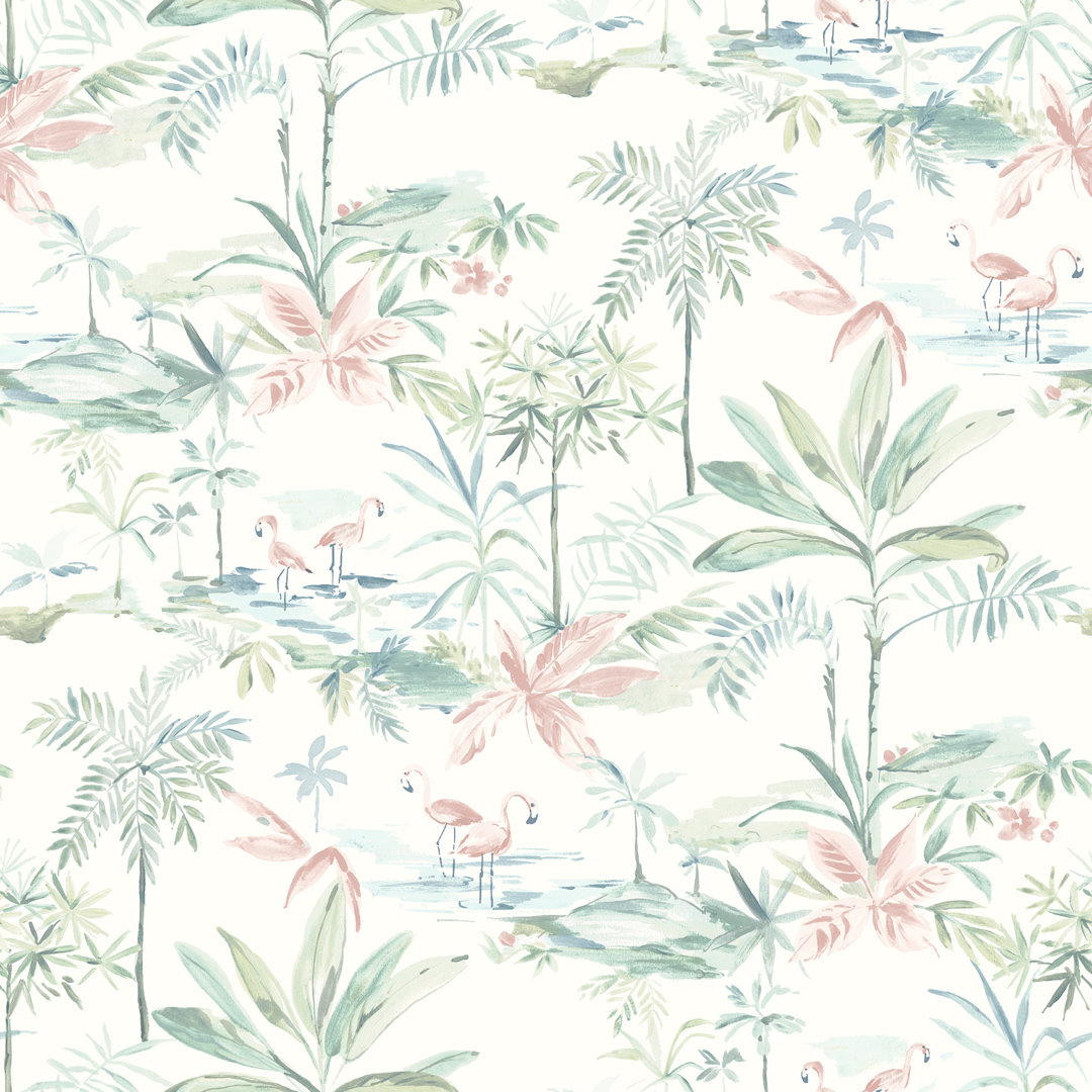 Lagoon Scenic Island 33' L x 20.5" W Wallpaper Roll Chesapeake Wallcoverings 