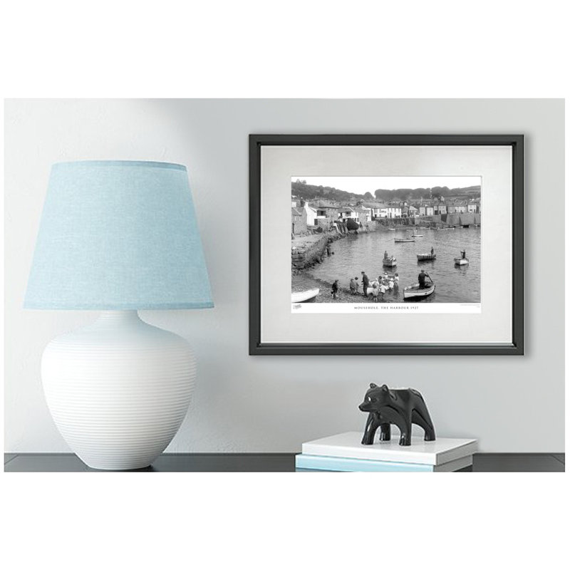 Mousehole, The Harbour 1927 - Single Picture Frame Print, 28cm H x 36cm W x 2.3cm D