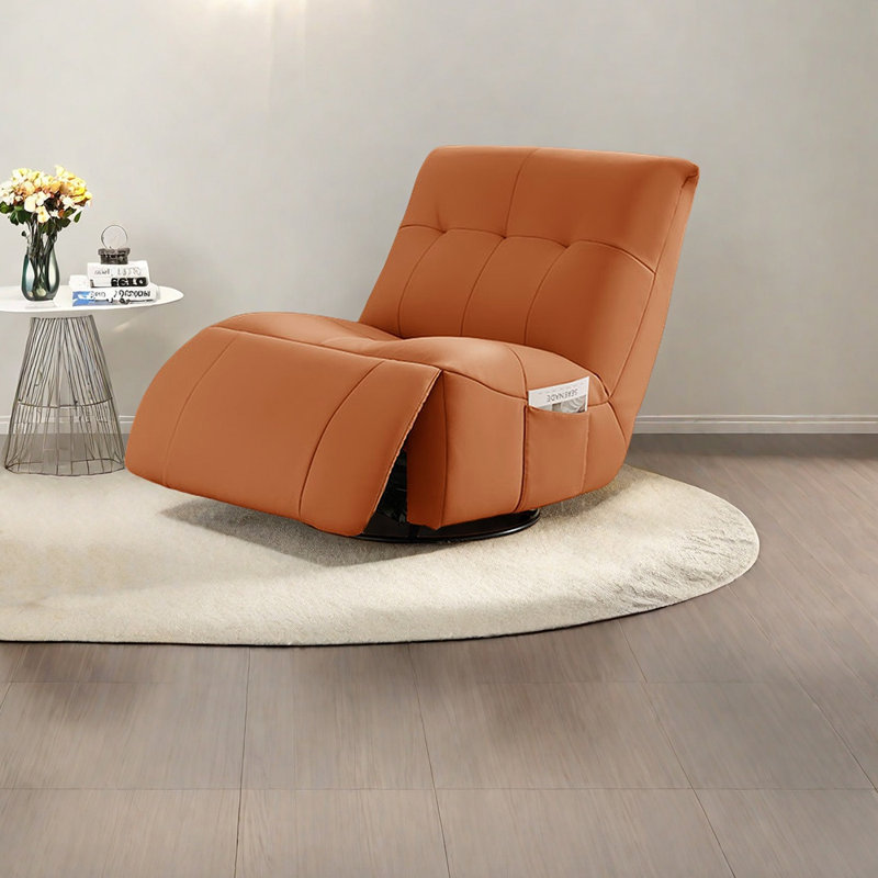 Fauteuil inclinable ergonomique et confortable, Orange