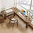 Nut-brown Free Form Solid Wood Writing desk-154079495-154079499