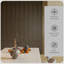 Paquet de 4 panneaux muraux à lattes en bois noisette 95 po x 8 po, panneaux de fibres à densité moyenne insonorisants et insonorisants en polyester pour plafond intérieur