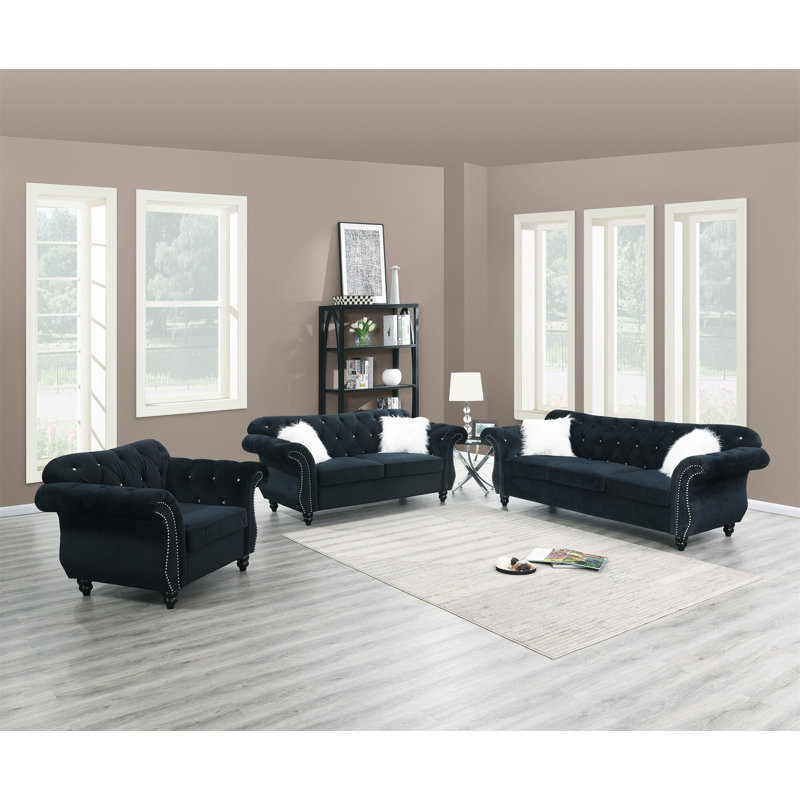 Fauteuil formel de luxe en velours 1pc