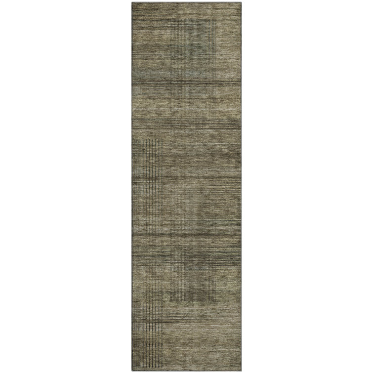 Premium Machine Washable Prisco Brown Rug