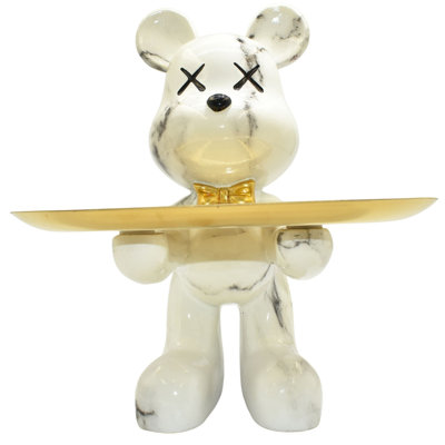 Sculpture Adam et ses amis avec majordome et plateau | 1 pièce