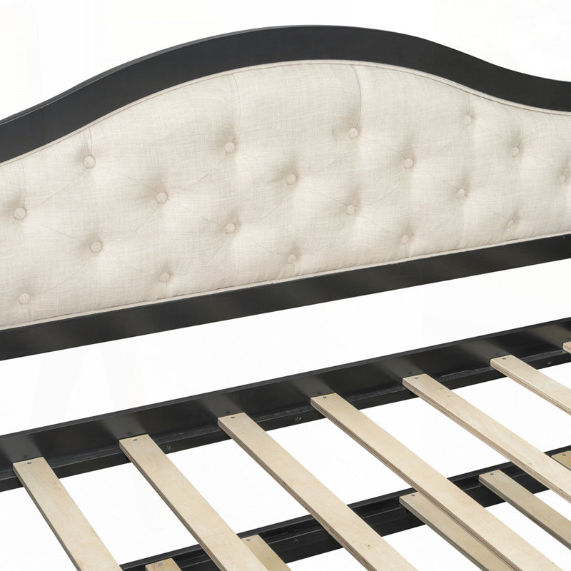 Twin Daybed with Trundle And Drawers, Black