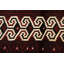 Tapis rouge en laine noué à la main de conception unique 2 pi 10 po x 3 pi 9 po Horford
