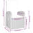  Garden Dining Set Grey