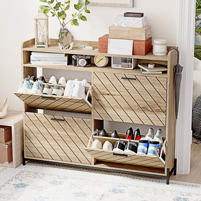 Shoe Cabinet/Shoe Rack Cabinet/Shoe Rack Organizer Cabinet, Driftwood
