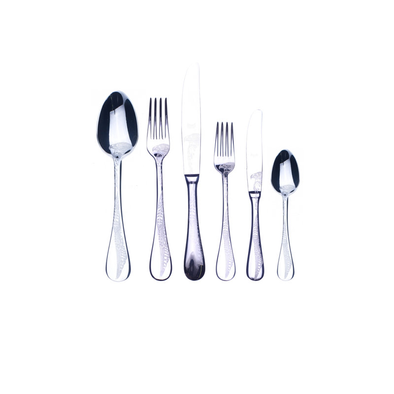 Ensemble de couverts Caccia - 36 pièces - Acier inoxydable, Argent argent