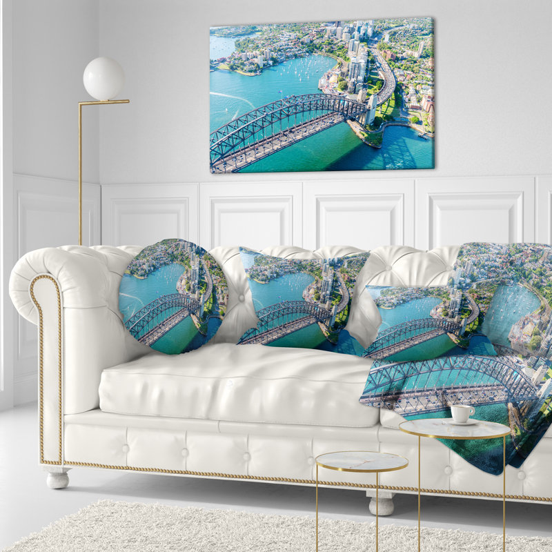 Coussin lombaire d’une vue aérienne cityscape sydney