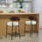 Upholstered Boucle Counter Stool-445454737