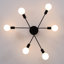 Coblitz 6-Light 62cm Sputnik Semi Flush Mount-1527988075