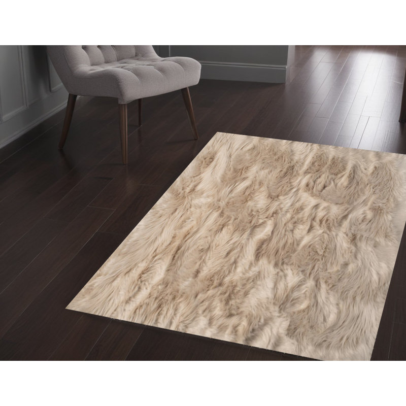 Tapis taupe antidérapant 3 pi x 5 pi