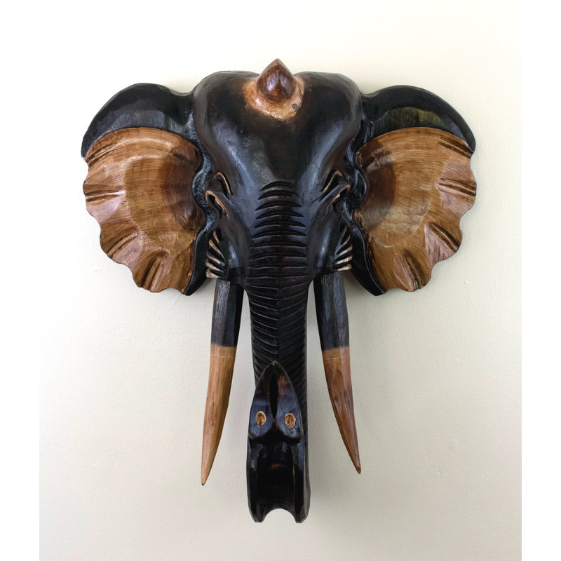 Sculpture murale éléphant
