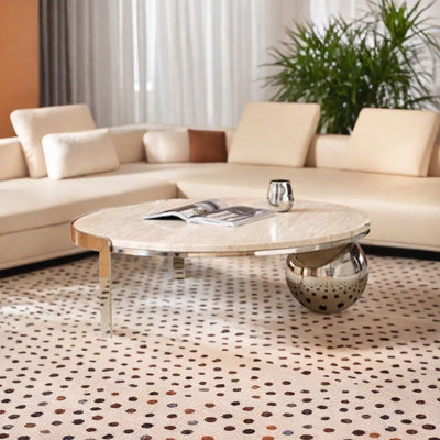 Table basse artistique de luxe légère