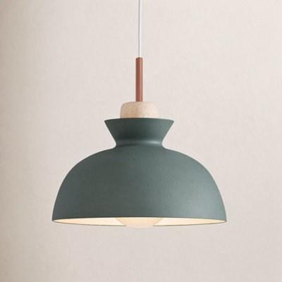 Ozma 1-Light Adjustable Aluminum Dome Pendant