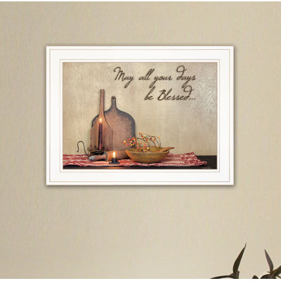 May All Your Days be Blessed Framed Wall Art for Living Room, Home Wall Décor by Susie Boyer