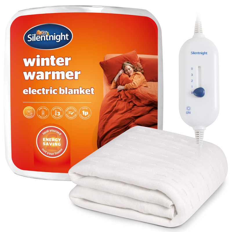 Silentnight Winter Warmer Electric Blanket - Ultra Fast Heat up with Heat Safe, Double