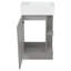 Meuble-lavabo de salle de bain de 47,2 cm (18,6 po) avec lavabo, meuble-lavabo avec tablette à deux niveaux, orientation gauche ou droite-1140741134