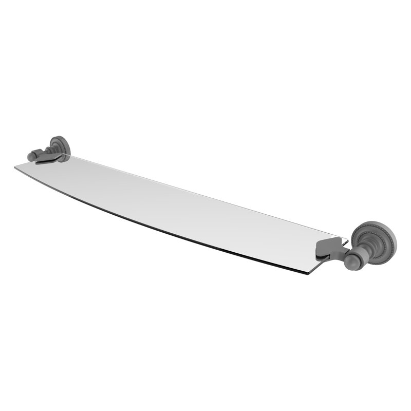 Marchmont Bracket Shelf, Matte Gray, 2.25" H x 24" W x 6.1" D