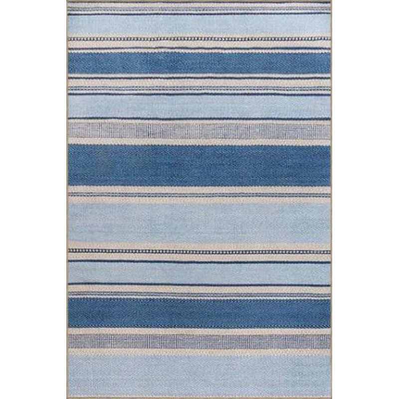 Tapis rayé à motif tissé lavable à la machine, Rectangle 2 pi 6 po x 4 pi 11 po