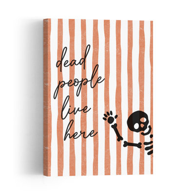 Ici vivent les morts - Affiche d'art contemporain abstraite