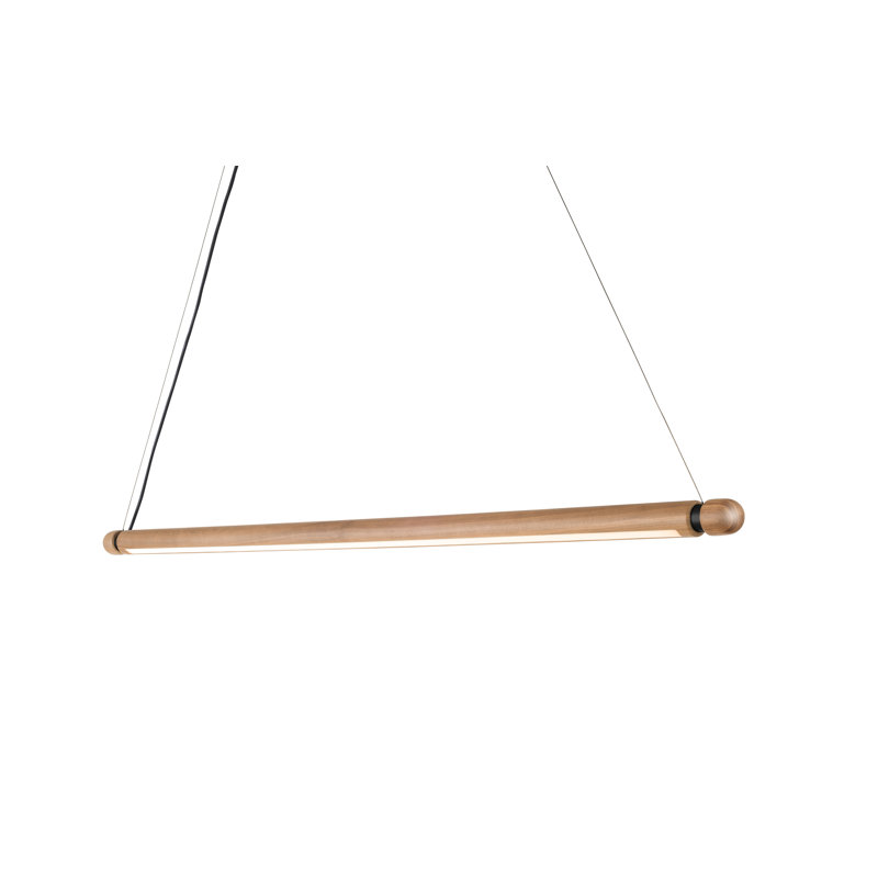 Linea 1 - Light LED Pendant, Graphite, Oak